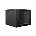 Lanberg seinapealne paigaldusriiuli kapp 19'' 9U 600x600mm must (klaasuks)