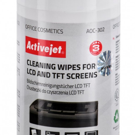 Activejet AOC-302 LCD matrix wipes 100 pcs.