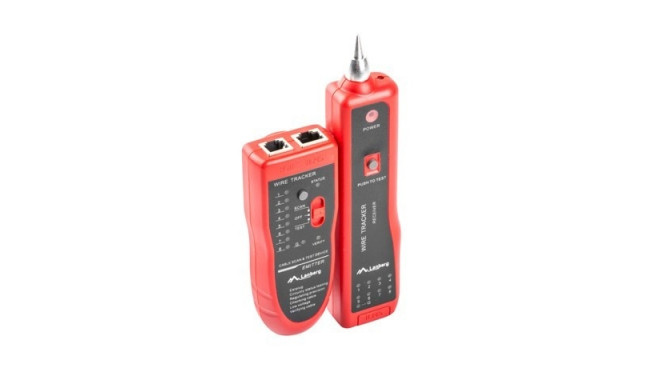 Lanberg NT-0501 võrgukaabli tester must, punane