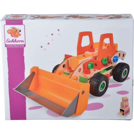 Eichhorn Constructor Wheel Loader, construction toy 140 pieces