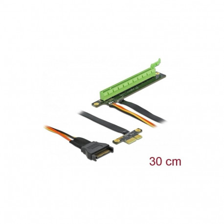 DeLOCK Riser Card PCIe x1> x16 with flexible cable 30cm