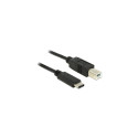 DeLOCK Delock USB 2.0 - Type B - Type C - 1m - black