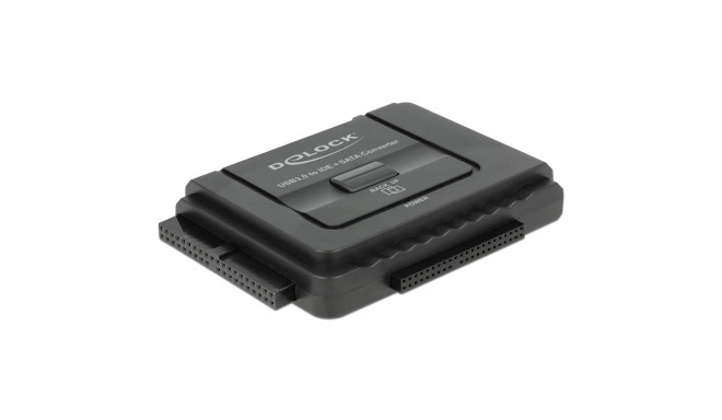 USB 3.2 Gen 1 adapter USB-A pistik > SATA 22P + IDE 40P + IDE 44P pesa varundusfunktsioon, must