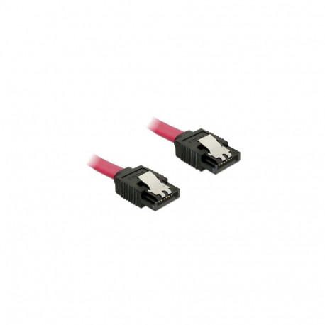 Delock Cable SATA straight/straight red 20cm - 6Gb/s