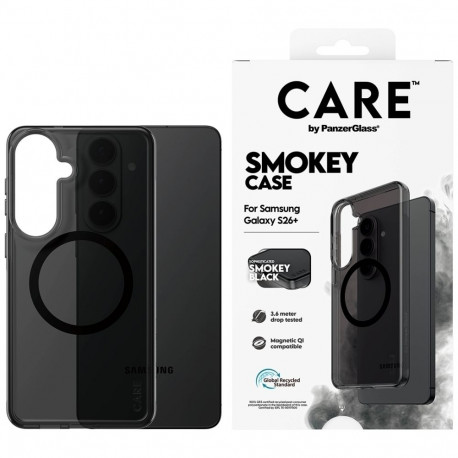 CARE by PanzerGlass Urban Explorer Smokey Case w. Black Qi for Samsung Galaxy S26+ - Black