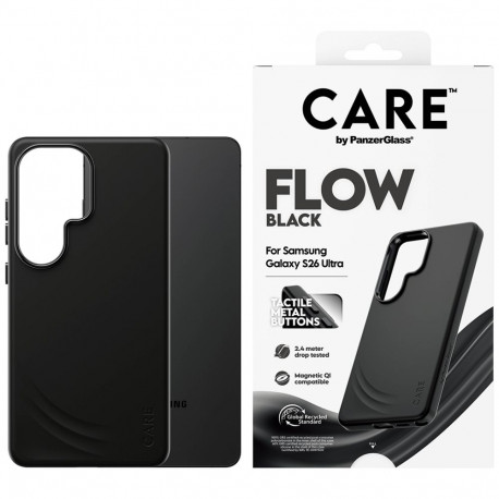 CARE by PanzerGlass Flow Black Qi case for Samsung Galaxy S26 Ultra - black