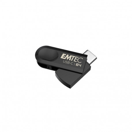 Emtec C280 USB flash drive 64 GB USB Type-C 3.2 Gen 1 (3.1 Gen 1) Black