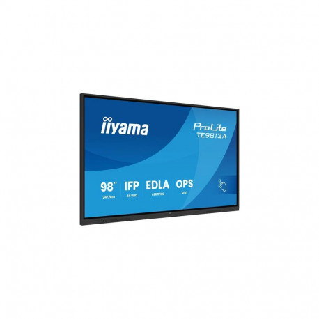iiyama TE9813A-B2AG Signage Display Kiosk design 2.48 m (97.5") Wi-Fi 500 cd/m² 4K Ultra HD Bla