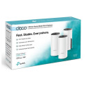 Wireless Router|TP-LINK|Wireless Router|3-pack|1200 Mbps|Mesh|DECOM4(3-PACK)