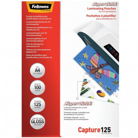 Lamination film A4 125mic 100 sheets FELLOWES