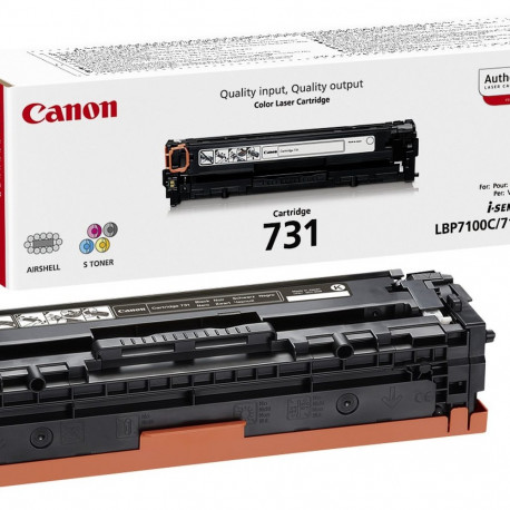 Tooner Canon 731Bk black/must 1400lk@5% LBP-7100cn/LBP-7110cw, MF8230Cn, MF8280Cw, MF628CW, MF623CN