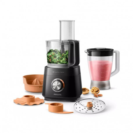 Köögikombain Philips blenderiga, must