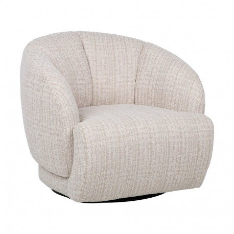 Armchair FREESIA swivel, oat white