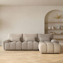 Corner sofa BARBARA RC, light brown