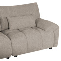 Diivan BARBARA 2,5-kohaline 210x100xH89cm, helepruun