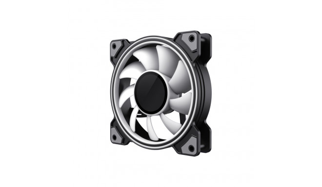 Gamemax DUAL RING INFINITY BK must korpuse ventilaator