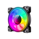 Gamemax DUAL RING INFINITY BK must korpuse ventilaator