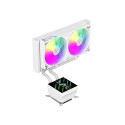 Gamemax CPU Liquid Cooler | GLACIER 240 LCD WH | White
