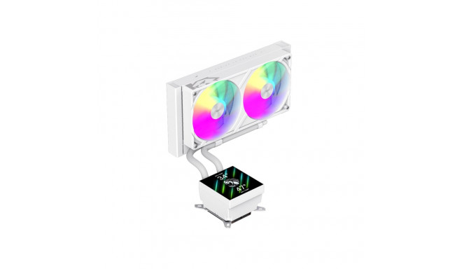 Gamemax CPU Liquid Cooler | GLACIER 240 LCD WH | White