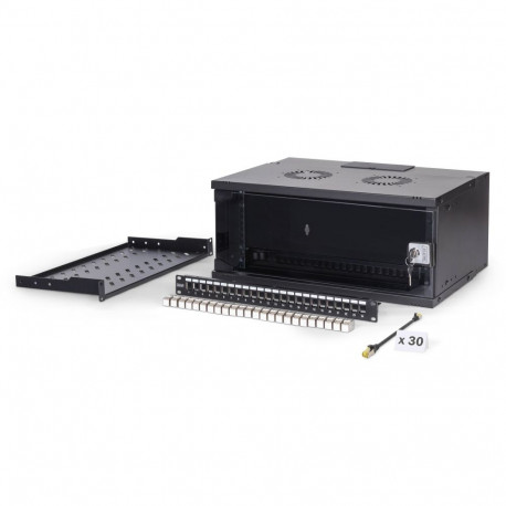 Digitus SOHO Pro võrgukomplekt, 483 mm (19") 4U, 540 x 400 mm | DN-49201-SET | must