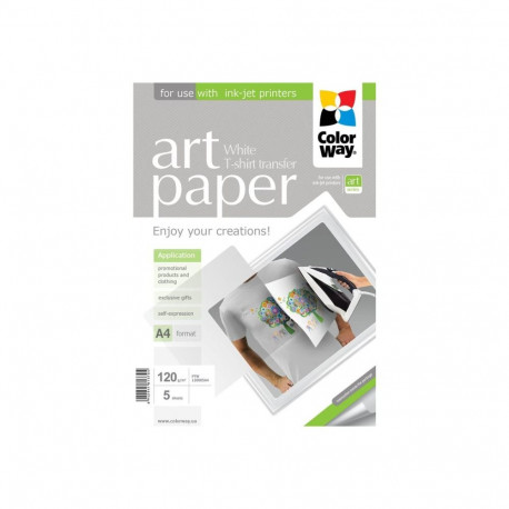 ART | Photo Paper T-shirt transfer (white) | 120 g/m² | A4