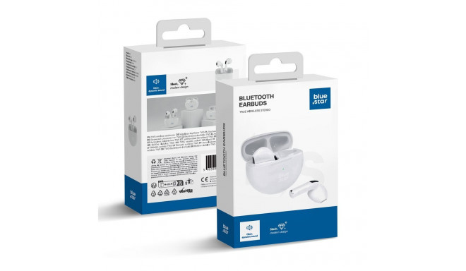 Wireless earbuds BLUE STAR Circle Beat TX3 TWS white
