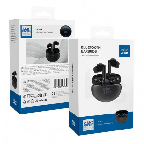 Wireless earbuds BLUE STAR ZEN ANC + ENC TX5 TWS black