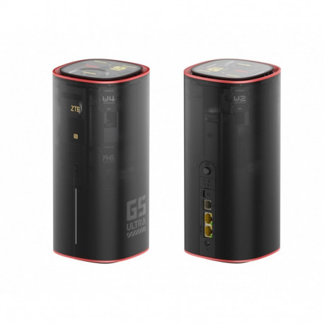 ZTE MC8512 G5 Ultra must-punane mänguriruuter