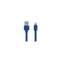 Cable - Allocacoc USB Lightning Cable 1.5m Flat Blue