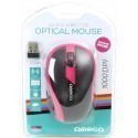 Omega mouse OM-415 Wireless, black/pink