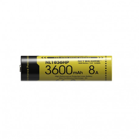 Battery - Nitecore NL1836HP 3600mAh 18650 3.6V