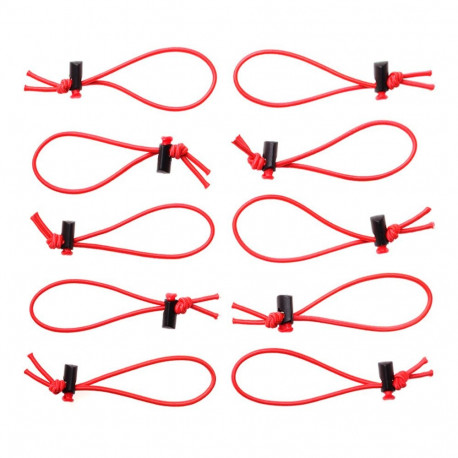 Cable Management - Caruba Cable Straps 10 Pieces Adjustable Elastic Black