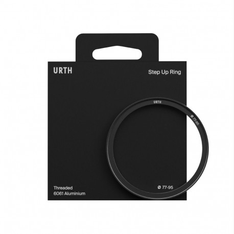 Adapter - Urth 77 95mm Step Up Ring Lens Filter Adapter, Aluminium, Black