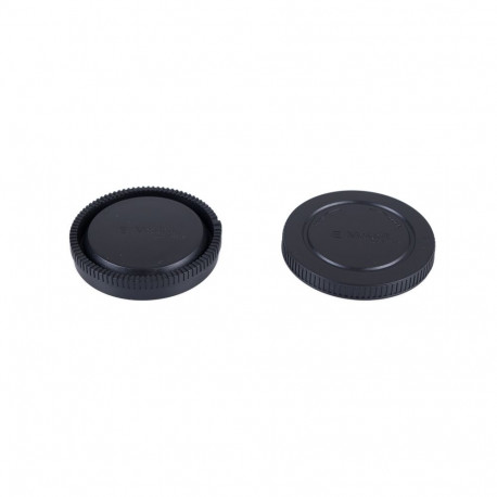 Camera Accessory - Caruba Rear Lens and Body Cap Set for Sony E Mount