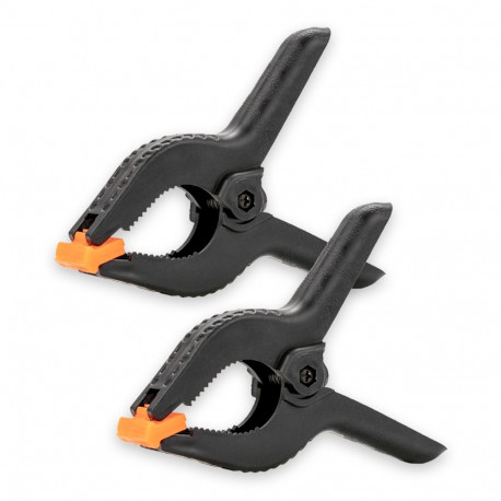 Accessory - Caruba Background Clamp Medium 52mm Steel/Plastic Black/Orange