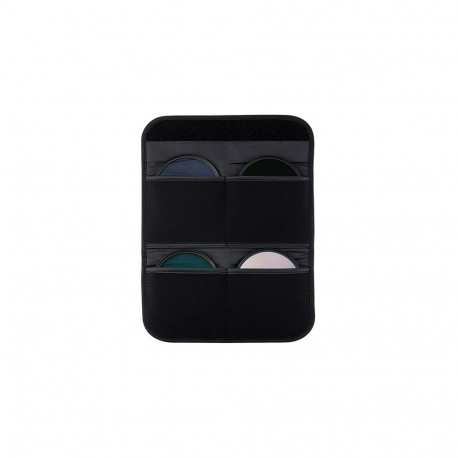 Filter Pouch - JJC FP K4L Holds 4 Filters up to 82mm Grey