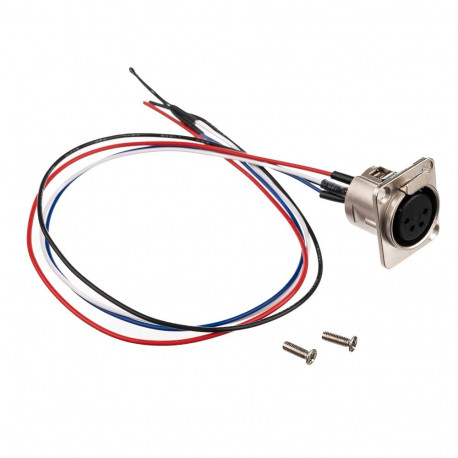 Audio Connector - Godox XLR Socket Professional Connector 3-Pin Black