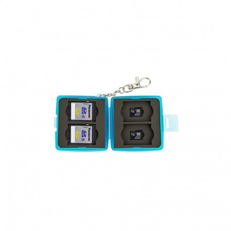 Memory Card Case - JJC MC 11B 4 SD & 4 micro SD Cards Holder with SIM Tool