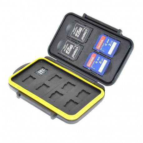 Memory Card Case - JJC MC SDMSD12 4 SD & 8 micro SD Cards Black
