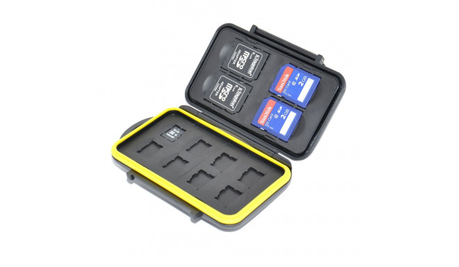 Memory Card Case - JJC MC SDMSD12 4 SD & 8 micro SD Cards Black