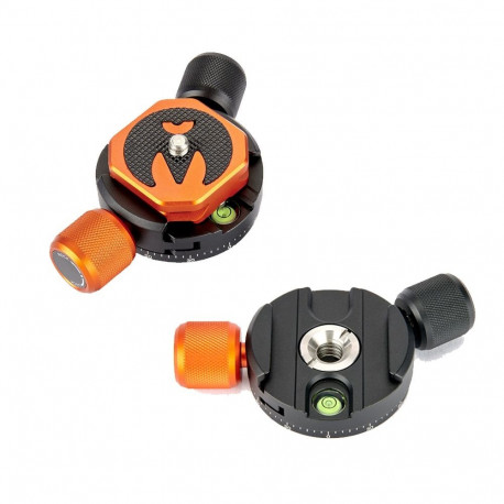 Camera Accessory - 3 Legged Thing Panoramic Clamp Universal Adapter Arca Swiss Black/Copper