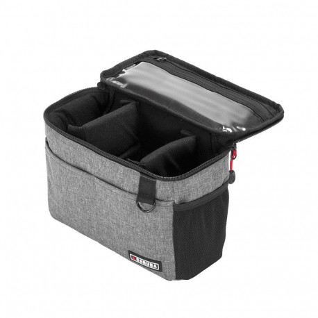 Camera Insert Bag - Caruba Insert Toploader L Water-Resistant Nylon Dark Grey
