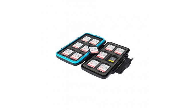 Case - JJC MCR SC24 Memory Card Holder (12 SD, 12 CFexpress, Durable Design)