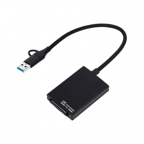 Memory Card Reader - JJC CR XQD BLACK USB 3.2 Gen1 Type C/USB A