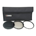 Camera Filter - Caruba UV+CPL+ND8 Filter Kit 46mm