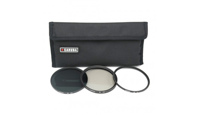 Camera Filter - Caruba UV+CPL+ND8 Filter Kit 46mm