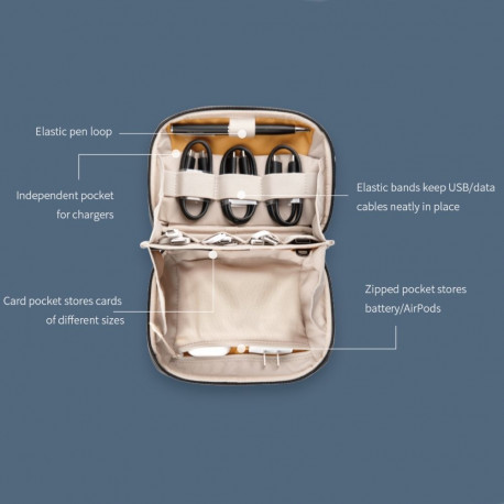 Accessory Pouch - PGYTECH Mini Tech Pouch (splash-proof, 190x130x85mm, Moss Green)