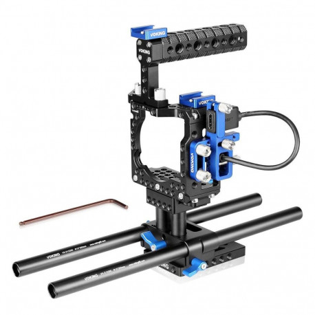 Camera Cage - Meike VK A6500B Video Cage (Opruiming, Sony A6500/A6300/A6000, with handle)