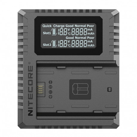 Battery Charger - Nitecore FX3 Dual Charger for Fujifilm NP W235 1500mA