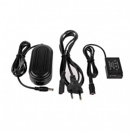 Adapter - Caruba Canon LP-E17 Dummy Battery + AC E6 Power Adapter